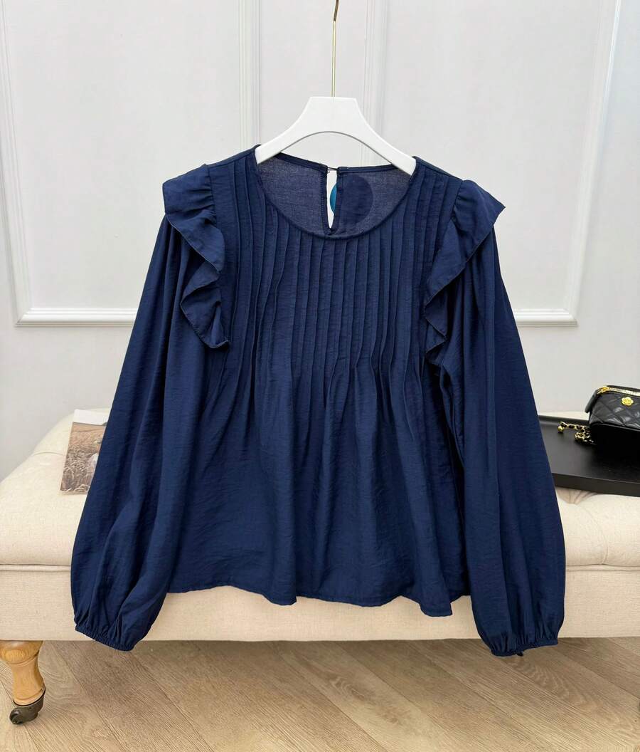 Women Tops - 藏蓝色 - 查看 1
