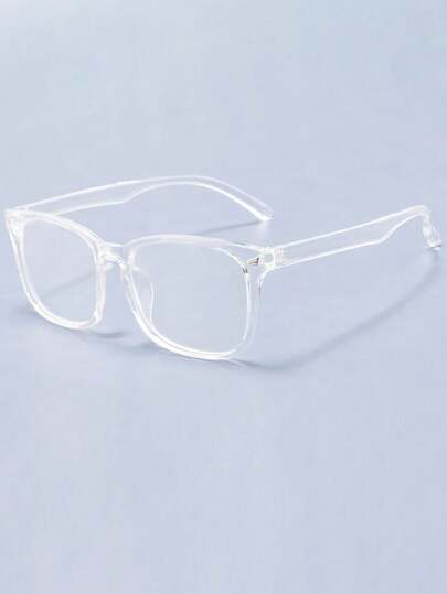 男士防蓝光透明亚克力镜框眼镜 透明眼镜