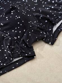 6pcs Men's Boxer Briefs, Teenager Underwear, Personalized Polka Dot Print HELLO Waistband Design, Comfortable And Skin-Friendly - Multicolor - View 7