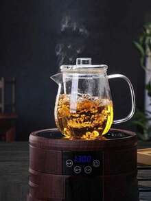 1 Piece High Borosilicate High Temperature Resistant Glass Teapot, Household Filter Tea Set, Thickened Tea Brewing Set, Penguin Teapot, Tea Making Supplies