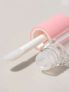 3ml Pink Transparent Lip Color Tube Mini Sample Subpackage Lip Glaze Bottle, Mini Sample Subpackage Bottle Small Round Bottle Small Round Tube Lip Glaze Eyeliner Oil Bottle Diy Subpackage Blow Bottle