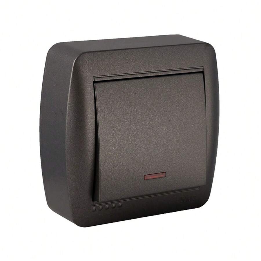 Solera Simple Switch Interruttore da parete 7,4 x 7,2 x 2,8 cm 250 V 10 A Grafite - Marca EAN: 8423220263277 - Bronzo - Visualizzare 1