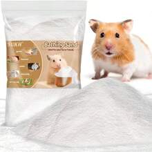 14 OZ Hamster Sand Bath - Fine Sand Hamster Bedding Reptile Silica Sand Gerbil Hideout Hamster Chinchillas Gerbil Mice Small Animals Small Pets
