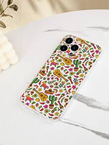 1PC Funda de teléfono con diseño de motivos mexicanos, estilo minimalista, protector contra caídas, carcasa transparente de alta transparencia, compatible con iPhone16/15/14/13/12/11/Pro/ProMax, compatible con Galaxy A34/A35/A54/A55,Galaxy S20/S21/S22/S23/S24 Ultra/Plus, compatible con Moto/Galaxy/Redmi/Honor/OPPO, agarre cómodo, regalo festivo para amigos, novia, novio, familia - transparente - Ver 8
