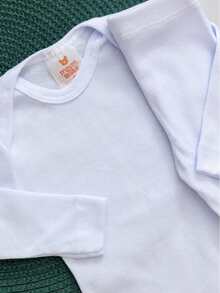 White Children's Ribbed Bodysuit And Pants Set - Blanco - Ver 3