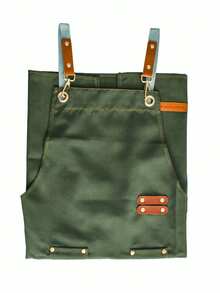 1pc Chef Apron For Men Women Canvas Aprons With Pockets Cross Back Resistant Work Apron For Cooking