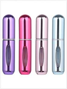 5 件/4 件/3 件/2 件/1 件 5ml 可再填充香水瓶、便携式可再填充香水雾化器瓶、可再填充香水旅行喷雾瓶、迷你便携式空液体容器、旅行必需品、海滩旅行收纳袋、适用于香水、女士香水，适合度假、露营、度假、返校