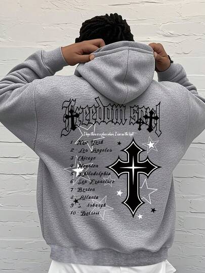 Teen Boy's Casual Hooded Sweatshirt With Letter Pattern. New Autumn/Winter Style. Suitable For Boys And Girls To Wear,Suitable For Daily Wear, Party, School, Attending Music Festivals, Vacation, Commuting. Can Be Given As A Gift To Family, Boyfriend,Girlfriend, Friends ﻿