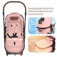 Premium High Chair Stroller: Reversible Seat For Bonding & Ultra-Smooth Fold - Màu Khaki - Xem 3