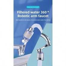 Filtro de agua de 3 capas para grifo, se ajusta a la mayoría de grifos, instalación sin herramientas, filtros de malla fina para impurezas, filtración duradera, diseño compacto, material, mejora la calidad del agua diaria, conveniente para múltiples escenarios