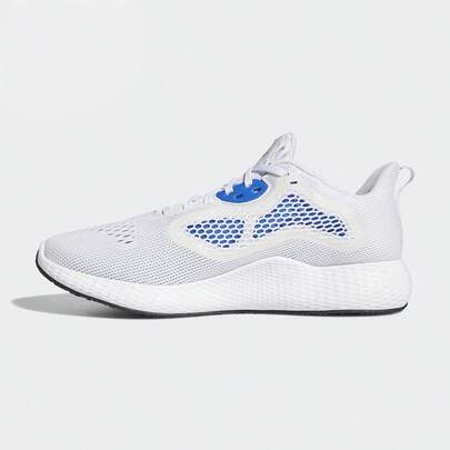 Adidas Zapatillas de running adidas Edge de caña baja, transpirables, con cordones y punta redonda para hombre, color blanco y azul, EG1418