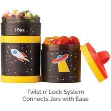 Whiskware Stackable Snack Containers For Kids And Toddlers, 3 Stackable Snack Cups For School And Travel,  (Pack Of 1)(Space) - Type1 - 查看 5