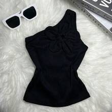 Flower Blouse For Girls, Blogger, Mini Diva Summer - Kit 3 Blanco/Negro/Nude - Ver 3
