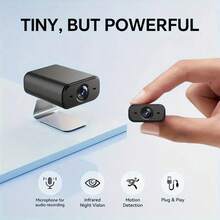 1-2pcs 1080P Full HD Smart Compact Mini-Camera, Supporting 2.4G WiFi Connection, With Night Vision, Motion Detection And Other Functions, Can Be Viewed Remotely By Mobile Phone, Powered By USB, And Is Easy To Install-Very Suitable For Home Security, Pets, Nannies, The Elderly, Children's And Vehicle Monitoring. - Black - View 4