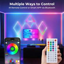 widicoko Tira LED Neon RGB Bluetooth 15M 1080LED, RGB Luces Led para Cuarto Flexibles 24V, Impermeable IP67, Control Inteligente APP, Sincronización de Música, Adecuado TV, Salón, Dormitorio - 30-A - Ver 3