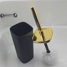 Set de perii de toaletă rotative la 360°, 1 buc., rezistente la coroziune, mâner extra lung, perie de curățare a băii cu suport compact, dispozitiv de curățare a toaletei multifuncțional - Multicolor - Vizualizare 5