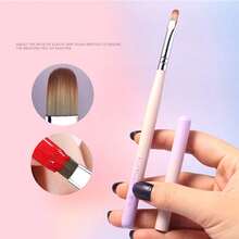 New 1pc Metal Rod Gradient Nail Art Brush Set Colouring Brush Large Square Round Light Therapy Brush Halo Brush
