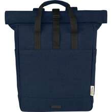 Generic Joey Roll Top Canvas 15L Laptop Backpack (Navy) - Navy Blue - View 1