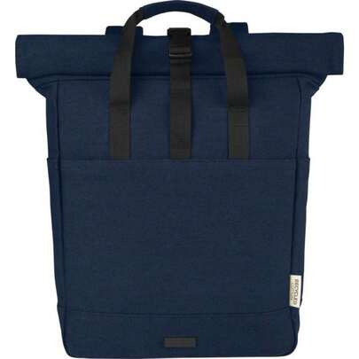 Generic Joey Roll Top Canvas 15L Laptop Backpack (Navy)