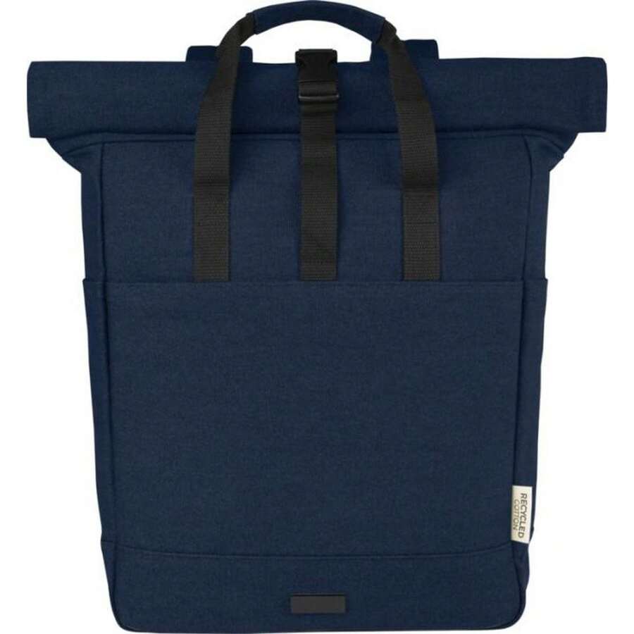 Generic Joey Roll Top Canvas 15L Laptop Backpack (Navy) - Navy Blue - View 1