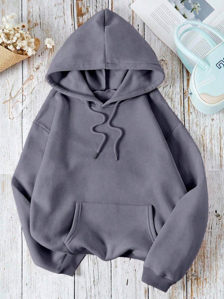 Sudadera de Mujer con Capucha  Cómoda y Calientita - Gris - Ver 1