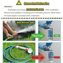 1 Pack Universal Faucet Hose Adapter Thickened Sink Hose Attachment For Faucet Flexible Silicone Sleeve Water Hose Connector For RV Garden Hose Damaged/Stripped Faucet Threads Or Threadless Faucet - 1 - 查看 5