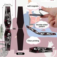 - Marcador magntico cristiano espaol u2013 30 marcadores magnticos con versculo de la Biblia, escritura, paisaje, marcadores religiosos, inspiradores, marcadores de pgina, para estudiantes, - Ataúd esqueleto - Ver 3