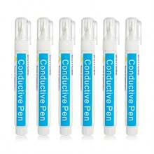 Caneta de prata condutora à base de água para placa de circuito, caneta de tinta elétrica para design de circuito e faça você mesmo