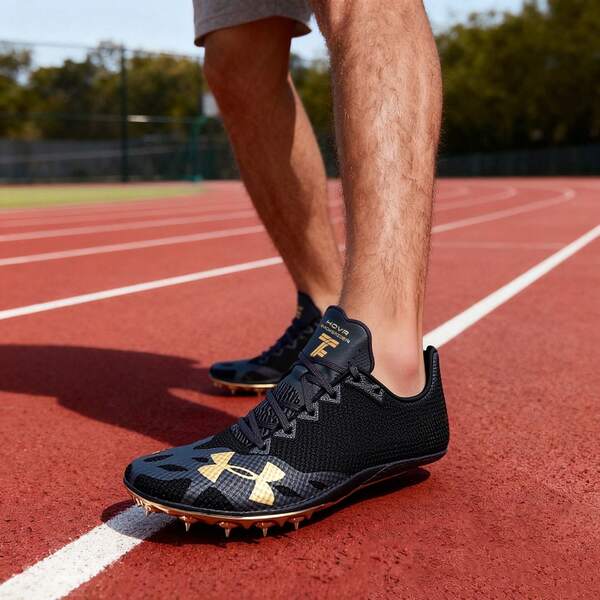 Under Armour HOVR Smokerider Men's Professional Track And Field Running Shoes, Competition And Training Spike Shoes, Low-Top Sports Shoes / Recommendation: Buy Half A Size To A Full Size Up.