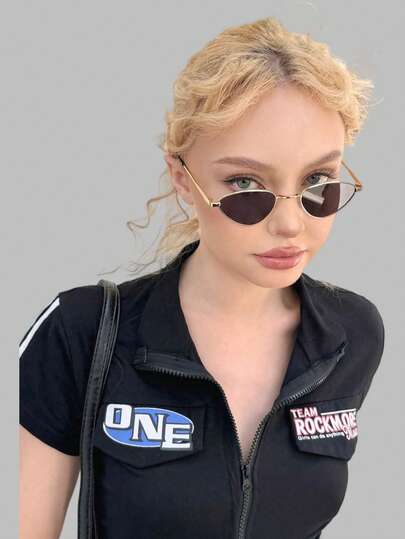 DareSee 1副女士时尚猫眼眼镜，金属镜框，日常佩戴和装饰皆宜，优雅太阳镜，沙滩配饰，女士眼镜，基础款太阳镜，秋冬季女装，商务休闲装，礼物，音乐节，Y2KFest，返校季，秋季，圣诞节，冬季，圣诞礼物