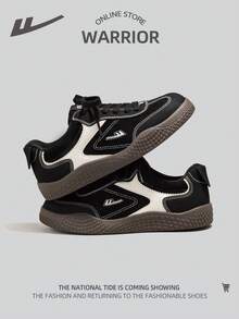 WARRIOR 1 Paar Damen Lässig Sneaker, vielseitig & atmungsaktive Leinenschuhe - Schwarz/Beige - Übersicht 4