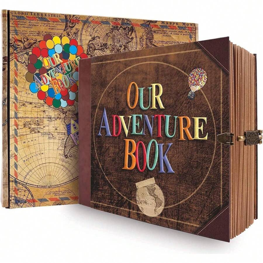 Libro de Aventuras Up,Álbum de Fotos Scrapbook 146 Páginas,Regalo de Navidad, Aniversario, Cumpleanos,Familiares,Boda - Carta - Ver 1