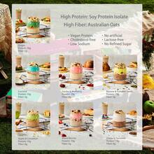 SUNGIVEN SUNGIVEN High Protein Overnight Oats Variety Pack - 7 Flavors Low Sugar High Fiber Instant Oatmeal Health Breakfast Snacks For Gym Office School Trip Kids With Superfoods