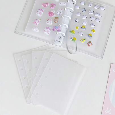 5/10 件 M5 尺寸活页分隔板，适用于贴纸书、笔记本、宠物贴纸、拼贴画、贴纸、泡泡贴纸、3D 贴纸、御宅族活动