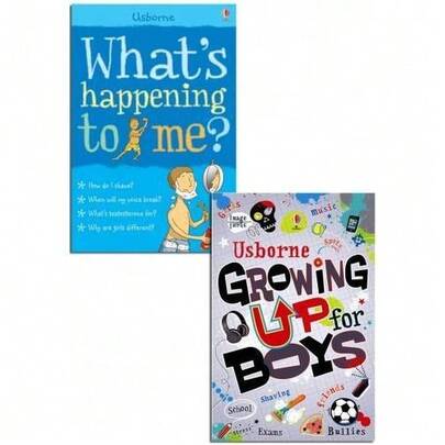 Usborne Whats Happening To Me  Growing Up For Boys Collection 2 Books Set