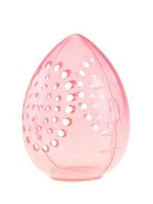 1 件透明蛋形便携式旅行化妆海绵收纳盒，硅胶化妆海绵便携盒透气防尘袋 - 無色 - 查看 16