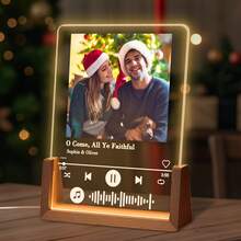 Customizable Photo LED Night Lamp, Customizable Photo Acrylic LED Night Light, Light Up Your Memories.A Unique Gift For Loved Ones On Anniversarie, Birthday, Valentine's Day, Or Anytime You Want To Express Your Love, Add Names & Your Favorite Photos. - YKL590-6-yD6RGBS - View 2