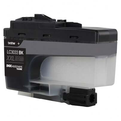 Brother LC3033BK Genuine Super High-Yield Black INKvestment Tank Printer Ink Cartridge