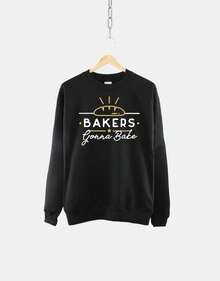 BakersGonnaBakeSweatshirtHandIllustratedBakingSweaterGreatgift - Black - View 6
