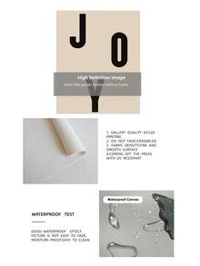 1 pezzo Stampa artistica da parete senza cornice con tipografia "Joy", stampa moderna natalizia per decorazione festiva domestica, cartellone natalizio per soggiorno/camera da letto/ufficio, cartellone divertente e regalo perfetto (Decorazione festiva, stampe da parete)