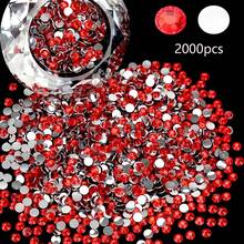 1000/2000/3000 件/袋 4 毫米红色树脂水钻平底圆珠宝石，非热修复水钻，适用于玻璃杯、瓶子、衣服、鞋子、DIY 工艺品用品、情人节装饰 - 紅色 - 查看 9