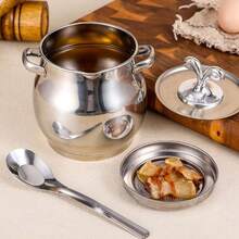 1,5L/2L/3,5L Edelstahl Ölfiltertopf, Haushalts-Kochölsieb, Küchen-Öltopf, Schmalzsieb, Ölflaschen-Aufbewahrungsbehälter