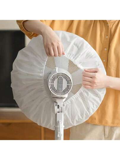1 pieza Cubierta de ventilador, Cubierta antipolvo para ventilador de media capacidad, Adecuado para uso doméstico, Impermeable, a prueba de humedad, a prueba de polvo, Cubierta de protección para ventilador, Fácil de poner y quitar, Lavable y reutilizable, Mantiene el ventilador limpio, Adecuado para escuelas, oficinas, hogares, viajes, Lavable, Reutilizable, Bolsas, Organizadores, Regalo de Navidad