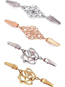 4 Pack Waist Cincher Clips, Vintege Dress Clips Back, Sweater Shirt Clothes Shawl Clips To Tighten Women Loose Clothing, Silver And Goldhalloween - 1 - Xem 1