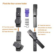 LOVEWE Warehouse Door Lock, A Black 180-Degree Rotating Mechanical Password Lock With A Flip Cover And A Combined 3-Digit Keyless Design. It Is Suitable For Protecting Privacy In Various Scenarios Such As Warehouse Doors, Windows, Gardens, Cabinets, Bathrooms, And Sliding Doors. Product Features Include: High-Quality Clasps, Security And Anti-Theft Measures, And High-Quality Lock Cores. It Is Suitable For Rental Properties And Commercial Establishments.