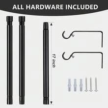 Curtain Window Rods - Black, 2 Pieces - View 3