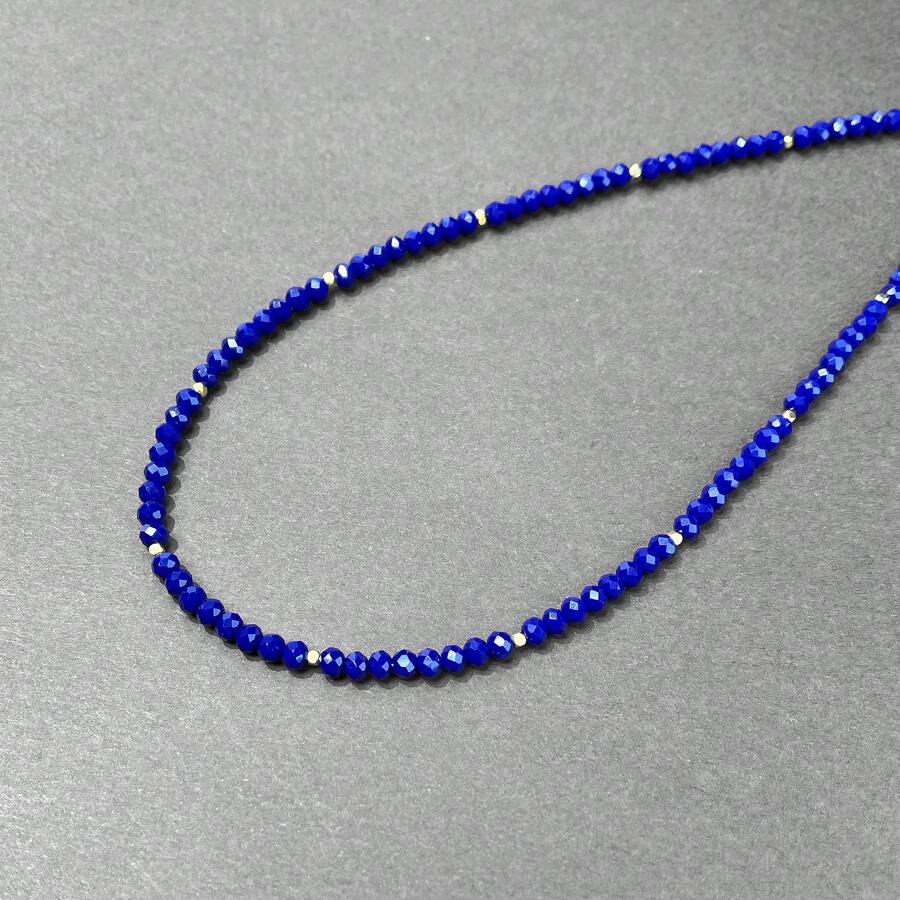 Natural Lapis Lazuli Style Beaded | Bohemian French Design | Handmade High-End Niche | Versatile For Daily Wear