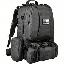 Backpack 60L Large Assault Pack Detachable Molle Bag Man Backpacks HkingTraveling Bags Survival Outdoor Pack Molle Pack For Trekking Hunting Bag