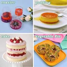 4 pouces Moule en silicone rond pour la cuisson, 1 pièce Grand moule à muffins en silicone antiadhésif, Moule de cuisson à 6 cavités pour sandwichs petit-déjeuner, hamburgers, œufs, whoopie pie