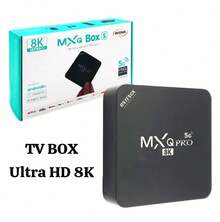 1pza Tv box ULTRA 8K / decodificador para hacer Smart tv , con cable cargador Y control remoto, variedad de funciones, LA RAPIDEZ DEL APARATO ES EN CUESTION DE EL INTERNET - Negro - Ver 1